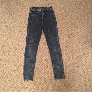 American Eagle Acid Wash Skinny Jeans